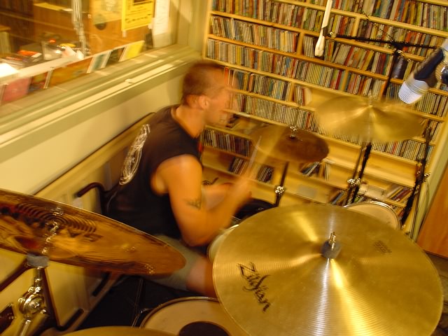 [in mourning on Aug 14, 2001 at Live in the WUNH studios (Durham, NH)]