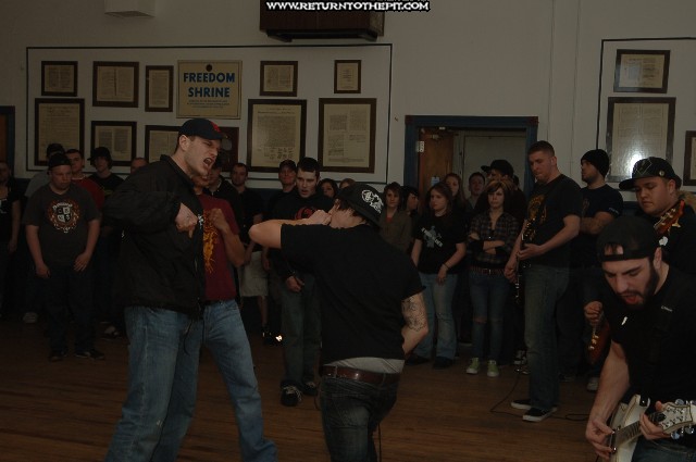 [the confrontation on Apr 9, 2006 at Legion Hall #3 (Nashua, NH)]