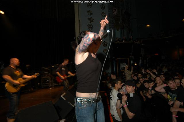 [walls of jericho on May 1, 2004 at the Palladium - first stage  (Worcester, MA)]
